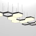 Modern Hexagonal Pendant Lights With Geometric Design For Stylish Interior Lighting