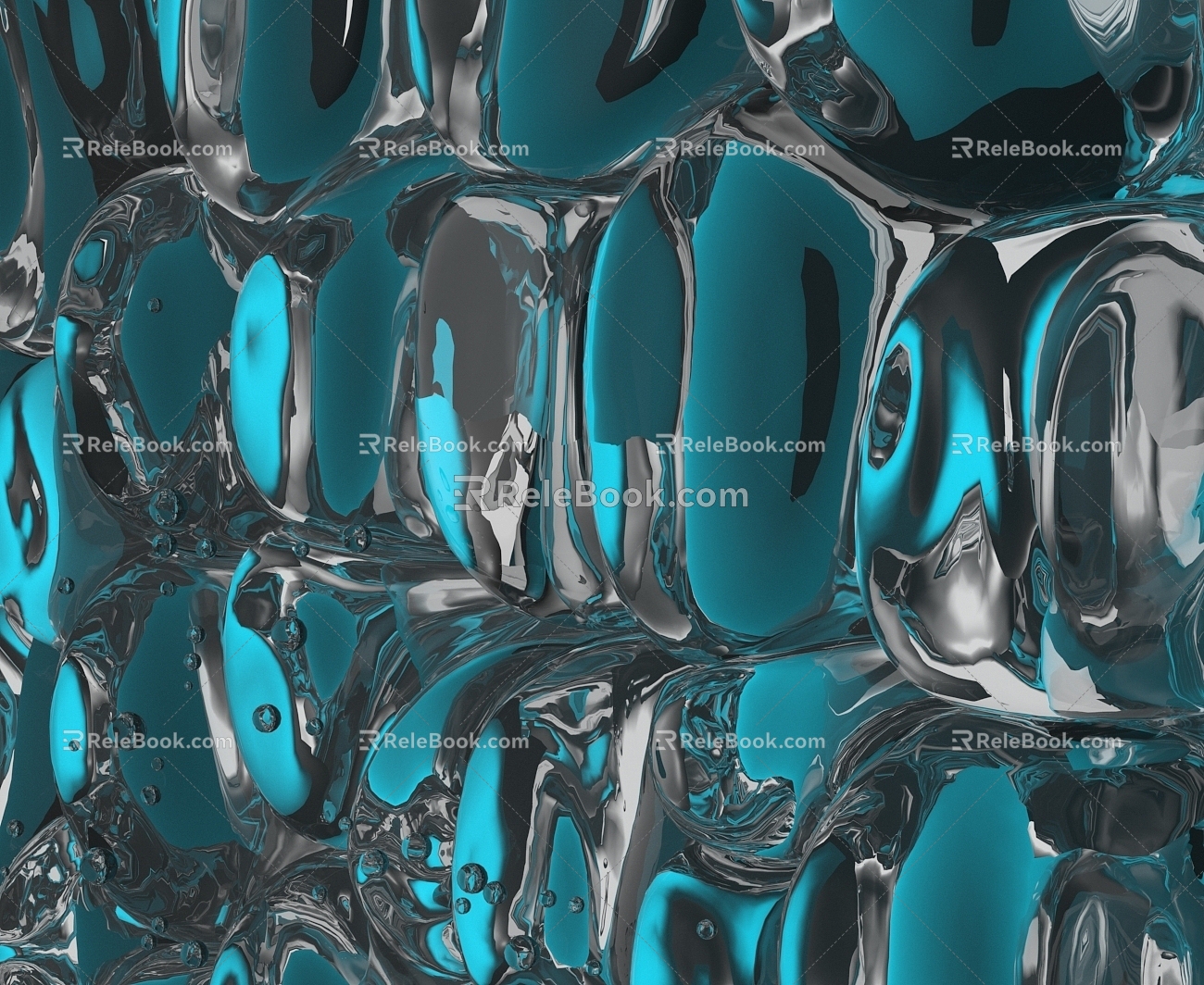 Bubble background 3d model