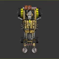 Self-made armed car modified car modified car chariot doomsday car self-made car self-made car modified car 3d model