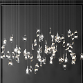 Modern Crystal Chandelier Decorative Crystal Chandelier 3d model