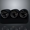 Automotive Car Parts Black Gauge Cluster Featuring Speedometer Tachometer Clear