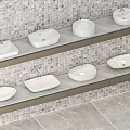 Modern wash basin 3d model
