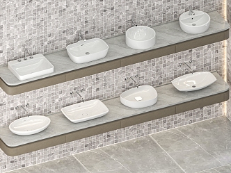 Modern wash basin 3d model