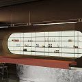 Modern Front Desk Water Bar Front Desk 3d model