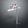 Industrial Equipment With Control Panel Red Button Flexible Hose And Adjustable Stand
