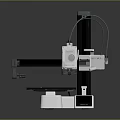 Modern Desktop 3D Printer With Precision Mechanical Arm And Digital Control