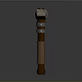 Sculpture Carving Hammer With Metal Head And Wooden Leather Wrapped Handle