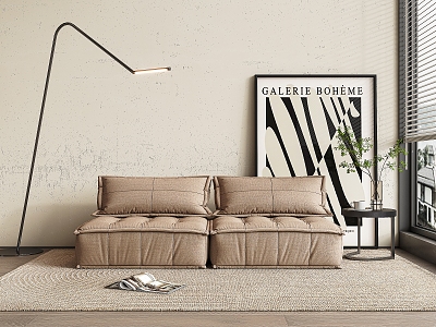 Modern double sofa model