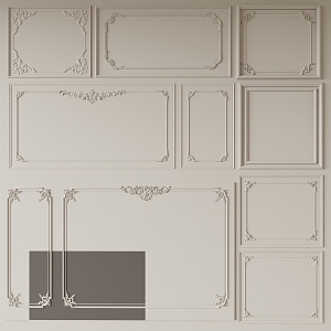 French plaster line 3d model