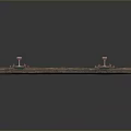 Detailed Railway Track Model With Wooden Sleepers And Metal Rails
