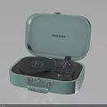 CROSLEY Portable Suitcase Style Turntable Light Blue Green Vintage Design Player