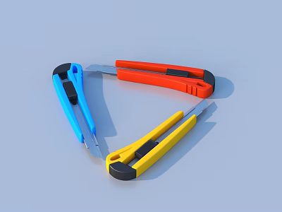 Art Knife Wallpaper Knife Paper Knife Box Cutting Knife 3d model