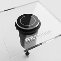 Transparent Acrylic Switch Panel With Modern Black Base And Sleek Design
