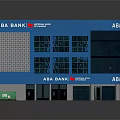 ABA Bank Commercial Complex With Blue Exterior Modern Architecture And Prominent Signage
