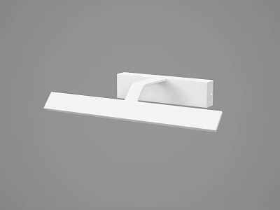 Modern White Minimalist Wall Lamp With Sleek Linear Design For Home Decor 3d model