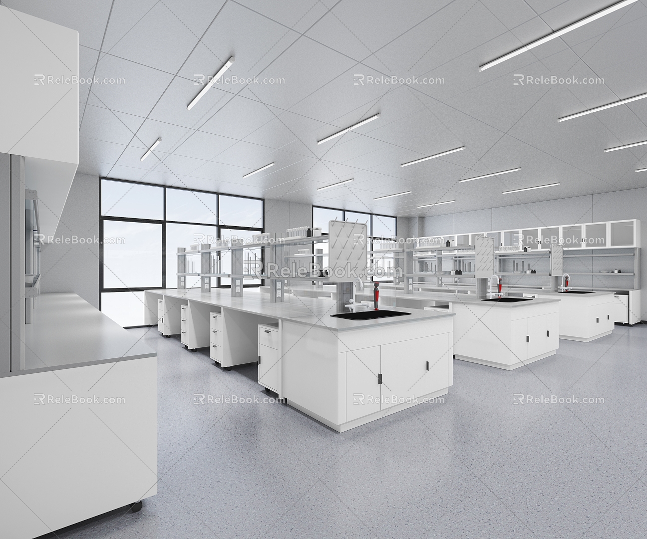 Modern Laboratory 3d model