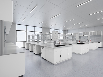 Modern Laboratory 3d model