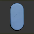 Blue Velvet Bench With Ribbed Design And Oval Shape For Modern Spaces