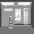 Display Window Air Conditioning Display Area Product Introduction Lives 3d model