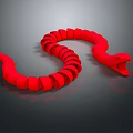 snake cobra venomous snake python reptile cold-blooded animal reptile 3d model