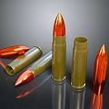 Bullets Pistol Bullets Rifle Bullets Machine Gun Bullets Ammunition Bullet Box Bullets Shooting Bullets 3d model