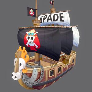 Modern Pirate Ship 3d model