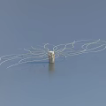 Modern Column Decorative Column 3d model