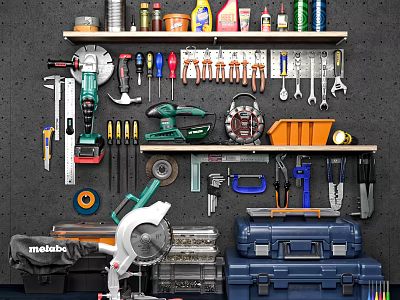 Modern tools 3d model