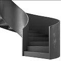 modern spiral staircase minimalist staircase 3d model