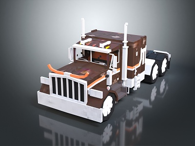 modern toy car lego car toy car 3d model