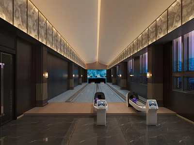New Chinese Bowling Alley 3d model New Chinese Bowling Alley 3d model