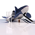 Whale Shaped Playground Equipment with Slide and Entrance for Kids Outdoor Fun