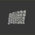 Shiny Decorative Ornament With Irregular Round Clear Crystals On Metal Base And Dark Background