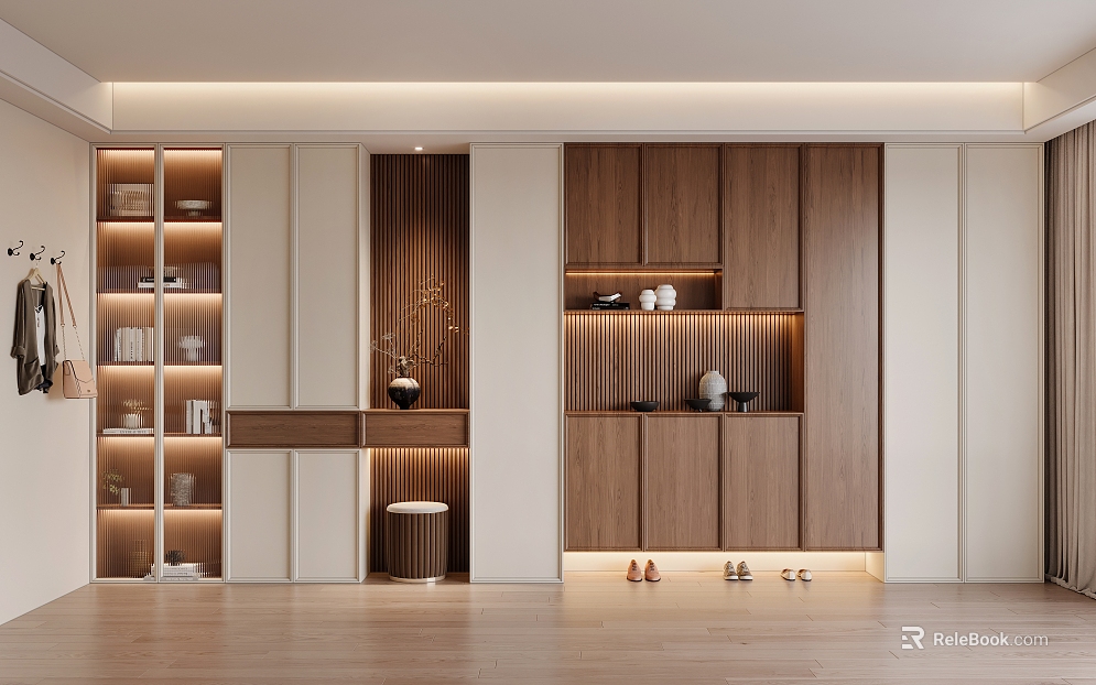 Middle Ancient Shoe Cabinet French Shoe Cabinet texture