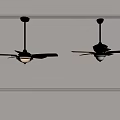 Elegant Ceiling Fan With Wooden Blades And White Light Fixture For Indoor Use