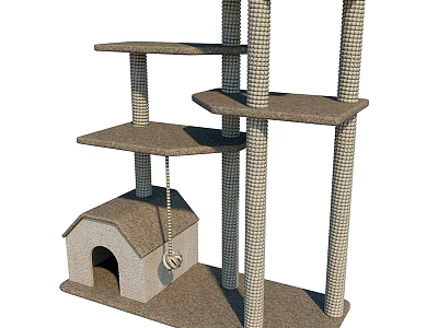 Cat climbing frame 3d model