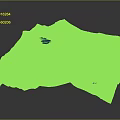 Detailed Terrain Model With Mountain Ranges Lakes And Green Vegetation Cover