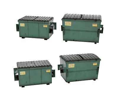 Industrial LOFT dustbin outdoor dustbin 3d model Industrial LOFT dustbin outdoor dustbin 3d model