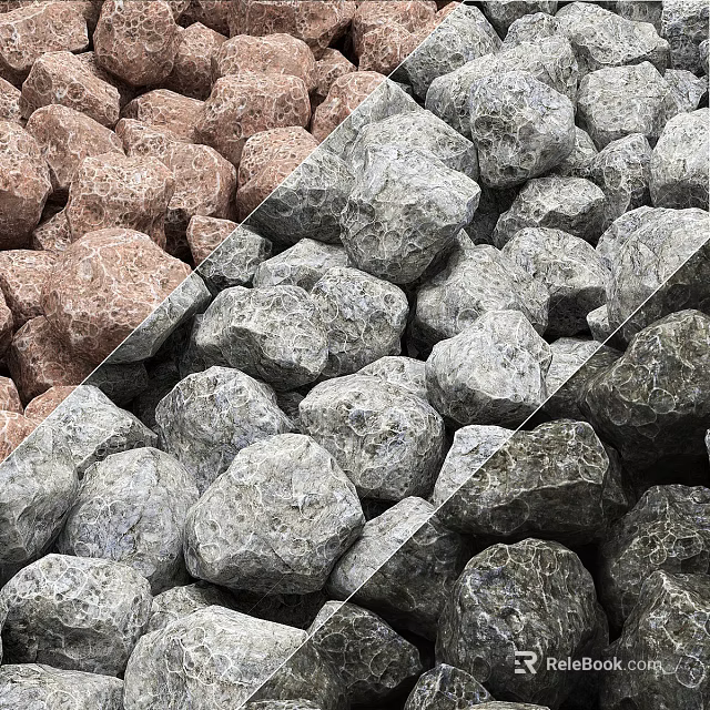 Natural Stone and Premium Wood Materials Perfect for Home Decoration Projects 3d model 