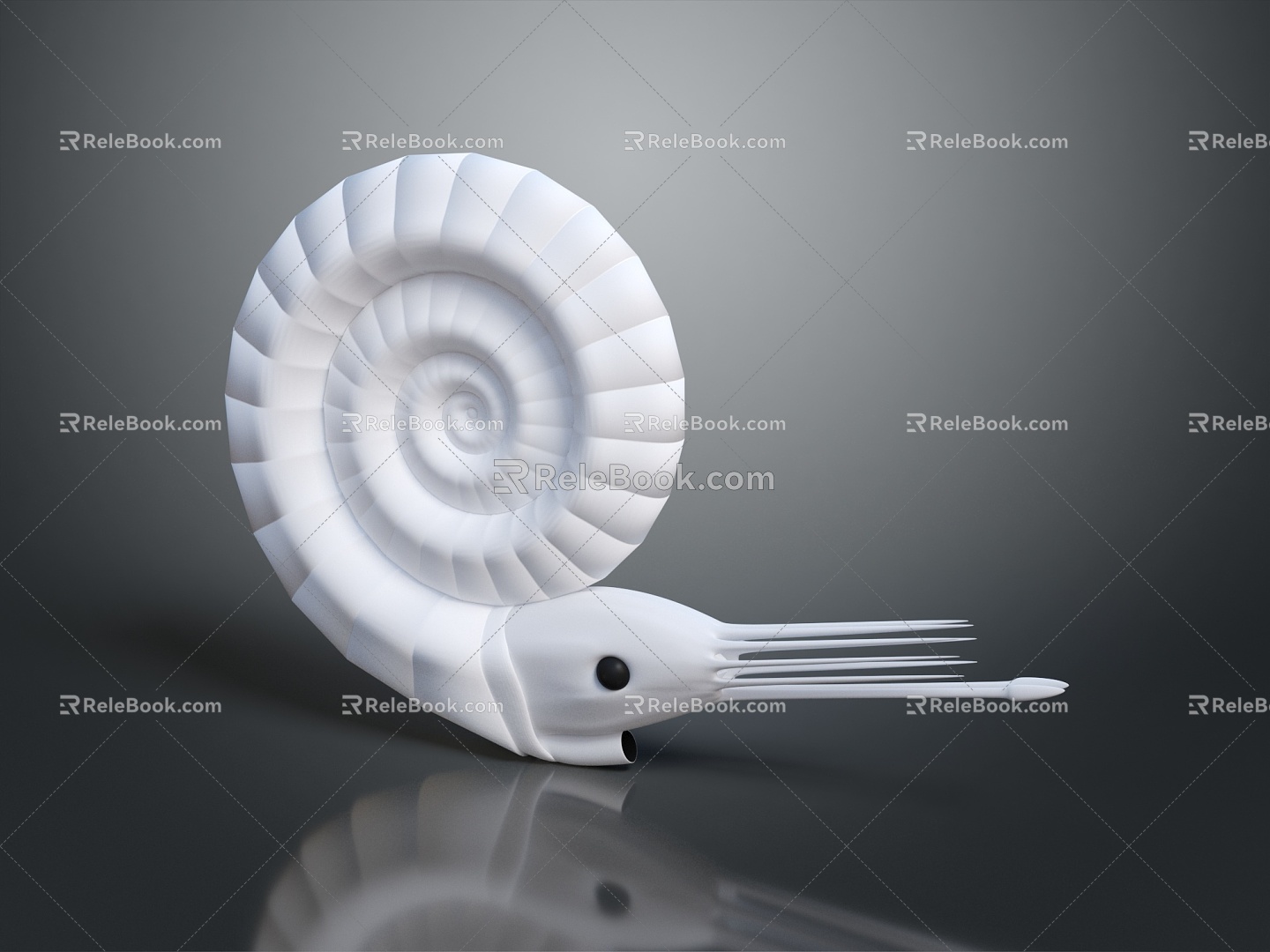 Snail Cartoon Snail Snail Small Snail Reptile Cold Blooded Animal Reptile 3d model