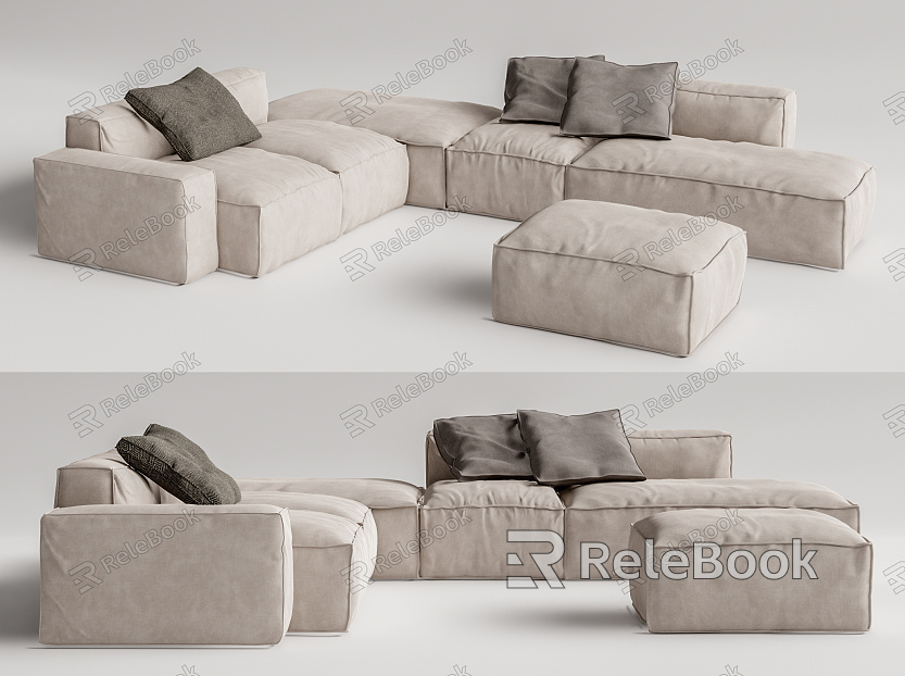 Modern corner sofa multiplayer corner sofa model