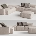 Modern corner sofa multiplayer corner sofa 3d model