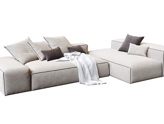 Modern Combination Sofa 3d model