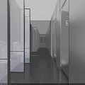 Bright Sleek Modern Public Toilet Interior Design With Indoor Green Plants And Accessible Handrails