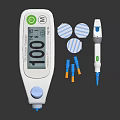 Blood Glucose Monitoring Device With Digital Display Test Strips Lancing Device And Needles