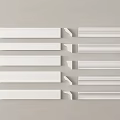 White Decorative Lines With Various Styles And Different Molding Designs For Interior Decoration