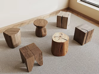 Modern Stool 3d model