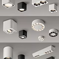 Modern Black And White Downlights And Spotlights For Contemporary Ceiling Illumination