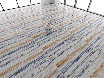 Landscape Marble Floor Tile Polished Tile Rock Plate Tile 3d model