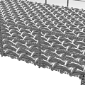 Industrial Equipment Metal Platform With Safety Railing And Staircase Structure